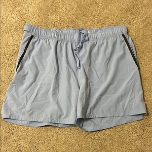 Men's Light Blue Athletic Shorts